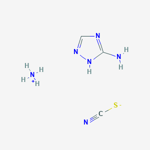 Thiocyanic acid, ammonium salt, mixt. with 1H-1,2,4-triazol-3-amine