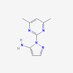 molecular formula C9H11N5 B1417343 1-(4,6-二甲基嘧啶-2-基)-1H-吡唑-5-胺 CAS No. 1152964-30-1