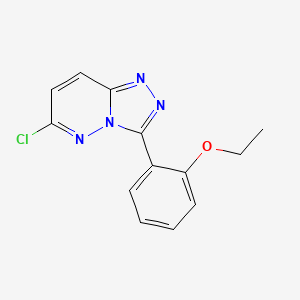 molecular formula C13H11ClN4O B1417345 6-氯-3-(2-乙氧基苯基)[1,2,4]三唑并[4,3-b]吡啶 CAS No. 1096925-96-0