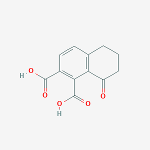 molecular formula C12H10O5 B14173454 8-Oxo-5,6,7,8-tetrahydronaphthalene-1,2-dicarboxylic acid CAS No. 922508-37-0