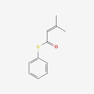 molecular formula C11H12OS B14173462 S-phenyl 3-methylbut-2-enethioate CAS No. 70030-51-2