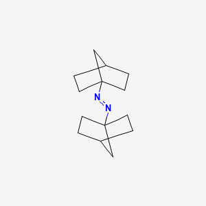 molecular formula C14H22N2 B14173466 e-Diazene, bis(bicyclo(2.2.1)hept-1-yl)- CAS No. 59388-64-6