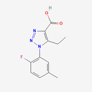 5-ethyl-1-(2-fluoro-5-methylphenyl)-1H-1,2,3-triazole-4-carboxylic acid