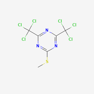 2-Methylthio-4,6-bis(trichloromethyl)-s-triazine