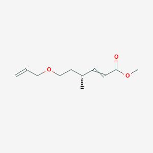 Methyl (4R)-4-methyl-6-[(prop-2-en-1-yl)oxy]hex-2-enoate