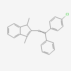 2-[2-(4-Chlorophenyl)-2-phenylethenyl]-1,3-dimethyl-1H-indene