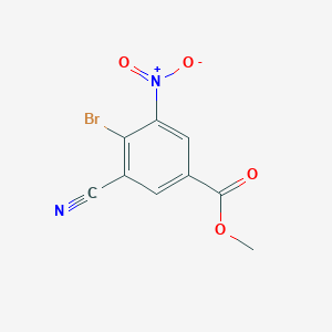 B1417357 Methyl 4-bromo-3-cyano-5-nitrobenzoate CAS No. 1805415-02-4