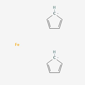 molecular formula C10H10Fe-2 B14173577 Cyclopenta-1,3-diene;iron CAS No. 7237-51-6