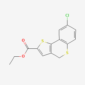 B1417358 ethyl 8-chloro-4H-thieno[3,2-c]thiochromene-2-carboxylate CAS No. 2197715-18-5