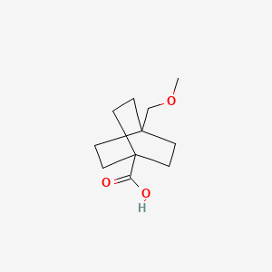 molecular formula C11H18O3 B1417359 4-甲氧基甲基双环[2.2.2]辛烷-1-羧酸 CAS No. 2168336-36-3
