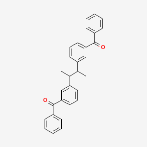 molecular formula C30H26O2 B14173613 Methanone, [(1,2-dimethyl-1,2-ethanediyl)di-3,1-phenylene]bis[phenyl- CAS No. 157740-16-4