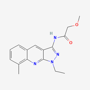 N-(1-ethyl-8-methylpyrazolo[3,4-b]quinolin-3-yl)-2-methoxyacetamide