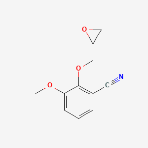 B1417364 3-Methoxy-2-(oxiran-2-ylmethoxy)benzonitrile CAS No. 35198-39-1
