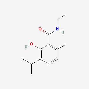 molecular formula C13H19NO2 B14173660 N-Ethyl-3-isopropyl-6-methylsalicylamide CAS No. 3893-88-7