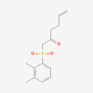 molecular formula C14H18O3S B14173670 1-(2,3-Dimethylbenzene-1-sulfonyl)hex-5-en-2-one CAS No. 923002-00-0