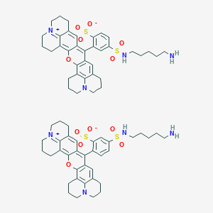 molecular formula C72H84N8O12S4 B1417369 亚硫红 101 尸胺 CAS No. 203866-87-9