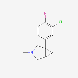 1-(3-Chloro-4-fluorophenyl)-3-methyl-3-azabicyclo[3.1.0]hexane