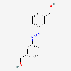 molecular formula C14H14N2O2 B14173713 Benzenemethanol, 3,3'-azobis- CAS No. 78914-77-9