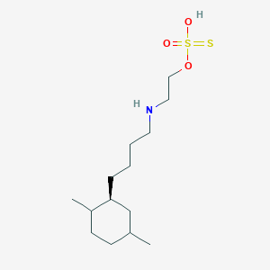 molecular formula C14H29NO3S2 B14173732 S-2-((4-(2,5-Dimethylcyclohexyl)butyl)amino)ethyl thiosulfate CAS No. 21209-12-1