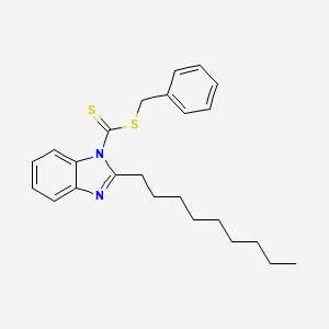 Benzyl 2-nonyl-1H-benzimidazole-1-carbodithioate