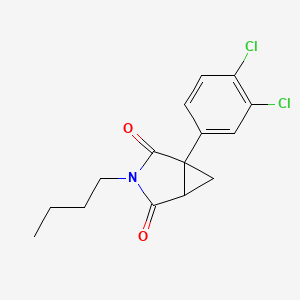 molecular formula C15H15Cl2NO2 B14173787 3-Butyl-1-(3,4-dichlorophenyl)-3-azabicyclo[3.1.0]hexane-2,4-dione CAS No. 923567-91-3