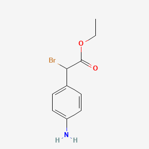 Ethyl 2-(4-aminophenyl)-2-bromoacetate