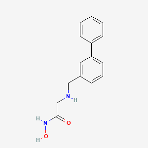 molecular formula C15H16N2O2 B14173794 N~2~-[([1,1'-Biphenyl]-3-yl)methyl]-N-hydroxyglycinamide CAS No. 919996-47-7