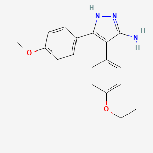 5-(4-Methoxyphenyl)-4-{4-[(propan-2-yl)oxy]phenyl}-1H-pyrazol-3-amine