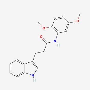 molecular formula C19H20N2O3 B14173819 N-(2,5-dimethoxyphenyl)-3-(1H-indol-3-yl)propanamide CAS No. 763089-67-4