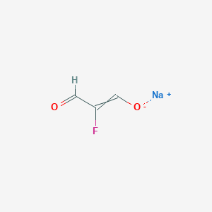 molecular formula C3H2FNaO2 B14173854 Sodium;2-fluoro-3-oxoprop-1-en-1-olate 