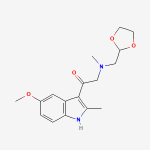 2-[1,3-dioxolan-2-ylmethyl(methyl)amino]-1-(5-methoxy-2-methyl-1H-indol-3-yl)ethanone