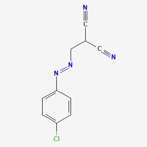 molecular formula C10H7ClN4 B14173892 ((p-Chlorophenyl)azo)methylmalononitrile CAS No. 3655-94-5