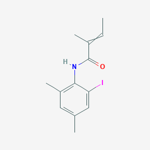 N-(2-iodo-4,6-dimethylphenyl)-2-methylbut-2-enamide