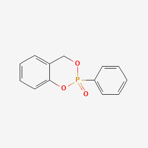 molecular formula C13H11O3P B14173905 4H-1,3,2-Benzodioxaphosphorin, 2-phenyl-, 2-oxide CAS No. 4242-21-1