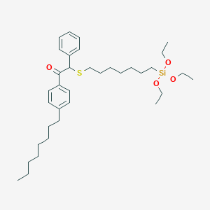 1-(4-Octylphenyl)-2-phenyl-2-{[7-(triethoxysilyl)heptyl]sulfanyl}ethan-1-one