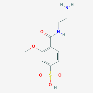 molecular formula C10H14N2O5S B14173978 4-[(2-Aminoethyl)carbamoyl]-3-methoxybenzene-1-sulfonic acid CAS No. 919772-12-6