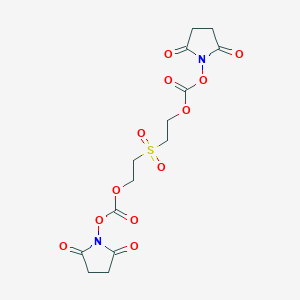 molecular formula C14H16N2O12S B014174 Bis(2-(succinimidooxycarbonyloxy)ethyl)sulfone CAS No. 57683-72-4