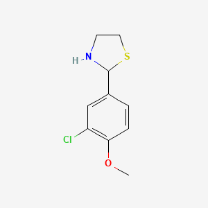 2-(3-Chloro-4-methoxyphenyl)-1,3-thiazolidine