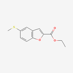 molecular formula C12H12O3S B14174014 Ethyl 5-(methylsulfanyl)-1-benzofuran-2-carboxylate CAS No. 918821-63-3