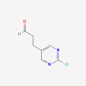 3-(2-Chloropyrimidin-5-YL)propanal