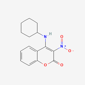 Coumarin, 4-cyclohexylamino-3-nitro-