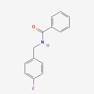 N-[(4-fluorophenyl)methyl]benzamide