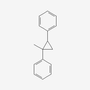 molecular formula C16H16 B14174065 cis-1,2-Diphenyl-1-methylcyclopropane CAS No. 14161-72-9