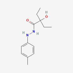 molecular formula C13H20N2O2 B14174092 Diethylglycolic acid p-tolylhydrazide CAS No. 3166-52-7