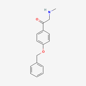 molecular formula C16H17NO2 B14174097 1-[4-(Benzyloxy)phenyl]-2-(methylamino)ethan-1-one CAS No. 920804-34-8