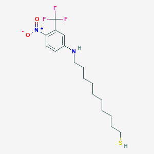 10-[4-Nitro-3-(trifluoromethyl)anilino]decane-1-thiol