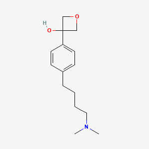 3-{4-[4-(Dimethylamino)butyl]phenyl}oxetan-3-OL