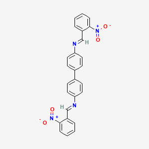 N,N'-bis[(E)-(2-nitrophenyl)methylidene]biphenyl-4,4'-diamine