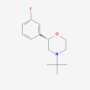 molecular formula C14H20FNO B14174158 (2S)-4-tert-butyl-2-(3-fluorophenyl)morpholine CAS No. 920798-68-1