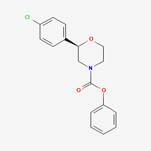 phenyl (2R)-2-(4-chlorophenyl)morpholine-4-carboxylate